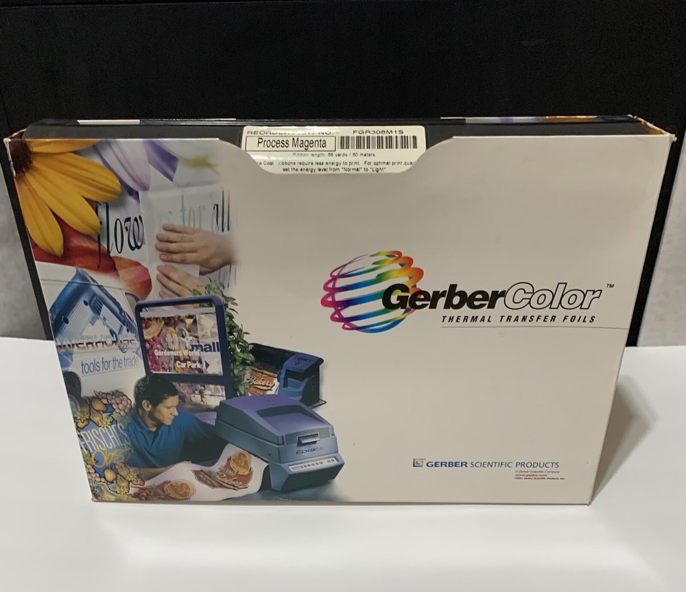 Gerber Edge Thermal Transfer Foil — Process Magenta