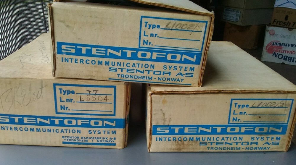 Stentofon Intercom System - Relay Panel/Stations/Pwr Supply - Vintage Audio