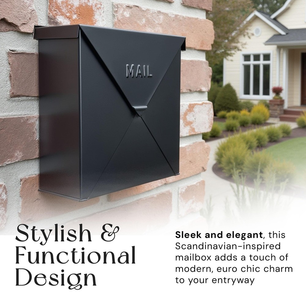 Chicago Extra Large Mailbox, Rust Resistant Large Mailboxes for Outside Wall ...