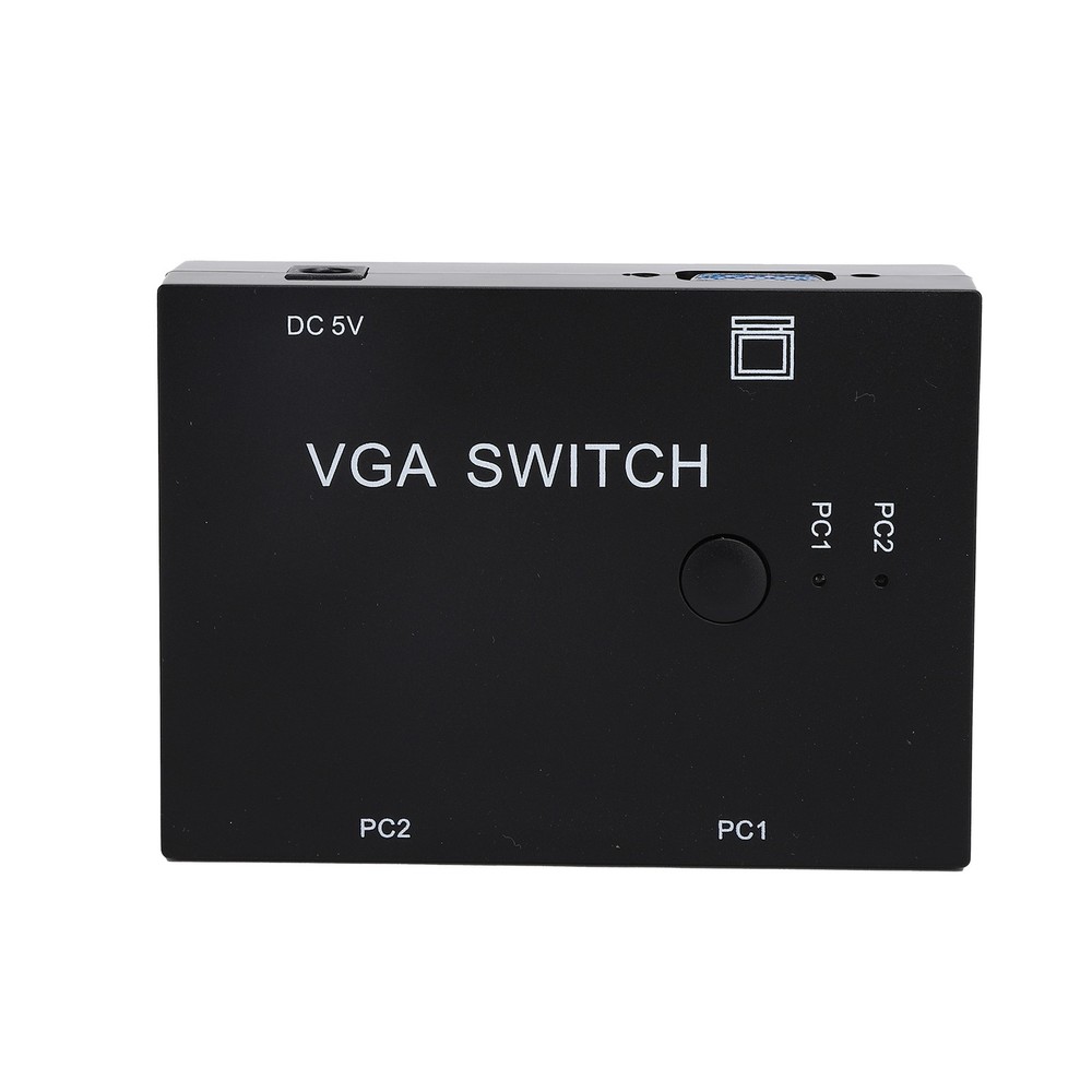 2 Input 1 Output VGA Switcher Efficient Video Conversion For Home/Office ABS