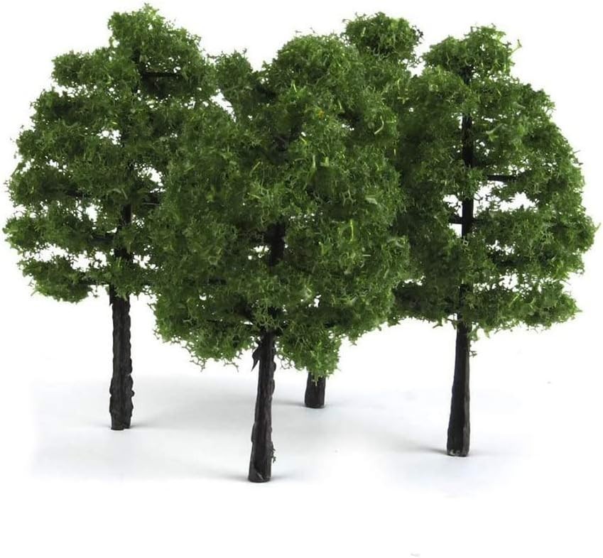 50pcs HO Scale Model Trees for Railroad & Diorama Scenery