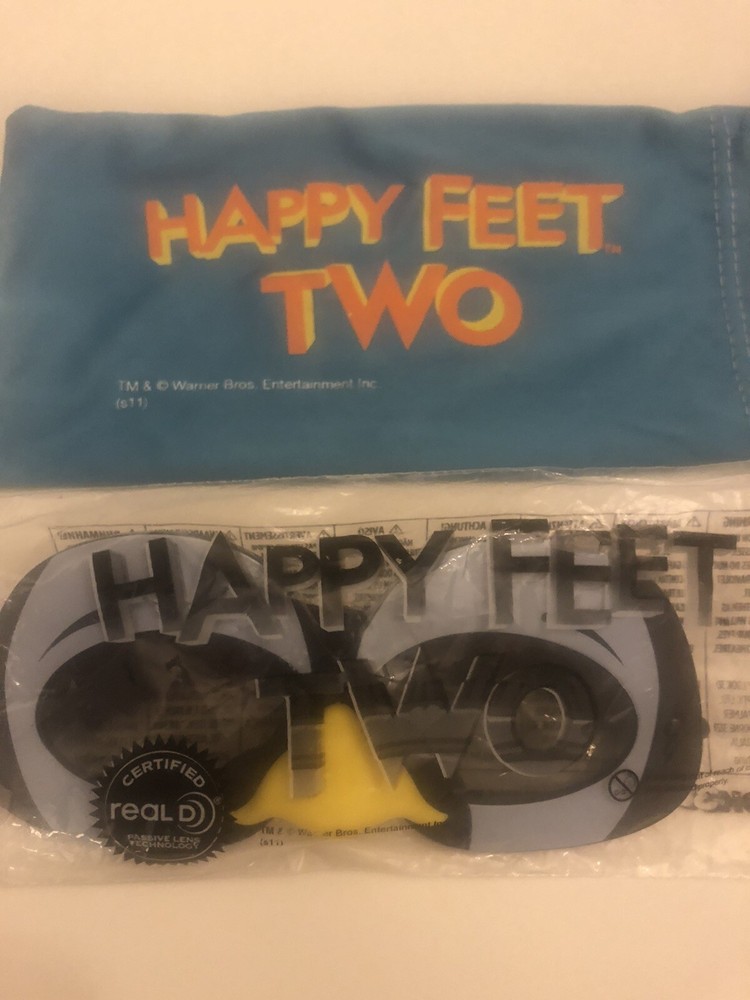 HAPPY FEET TWO 3D Glasses and bag NWT