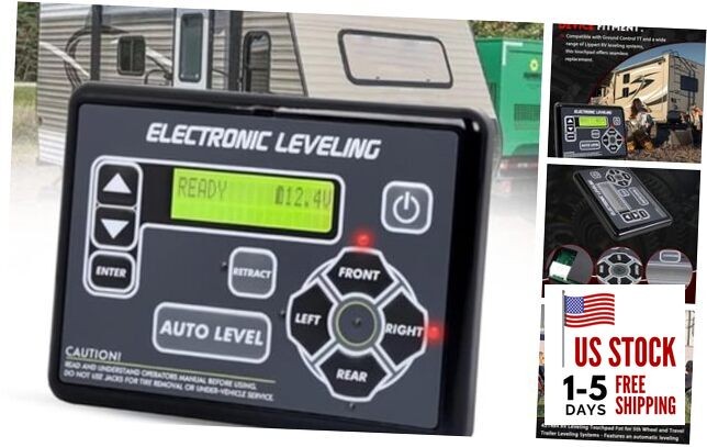 421484 RV Leveling Touchpad Control Panel with Auto-Leveling Button,
