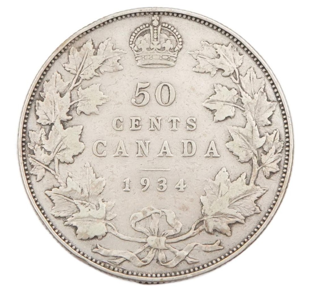 1934 Canada 50 cents VG