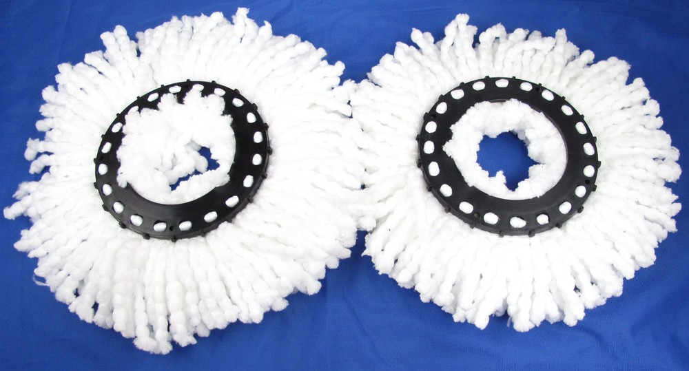 2 NEW Replacement Microfiber Mop Head Refill For Hurricane Magic Mop 360° Spin