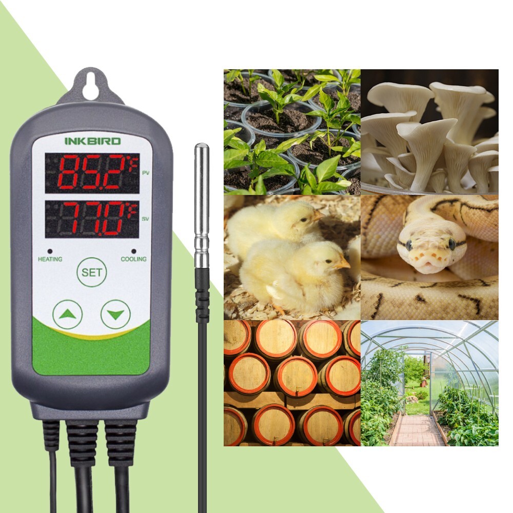 Inkbird Temperature Controller Thermostat ITC-308 Refrigerator Brewing Heating