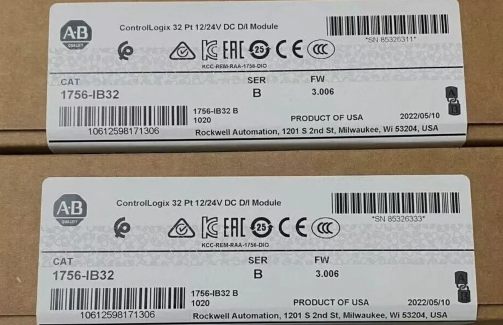 New Sealed AB 1756-IB32 AB SER B CONTROLOGIX 32 PT DC INPUT MODULE US