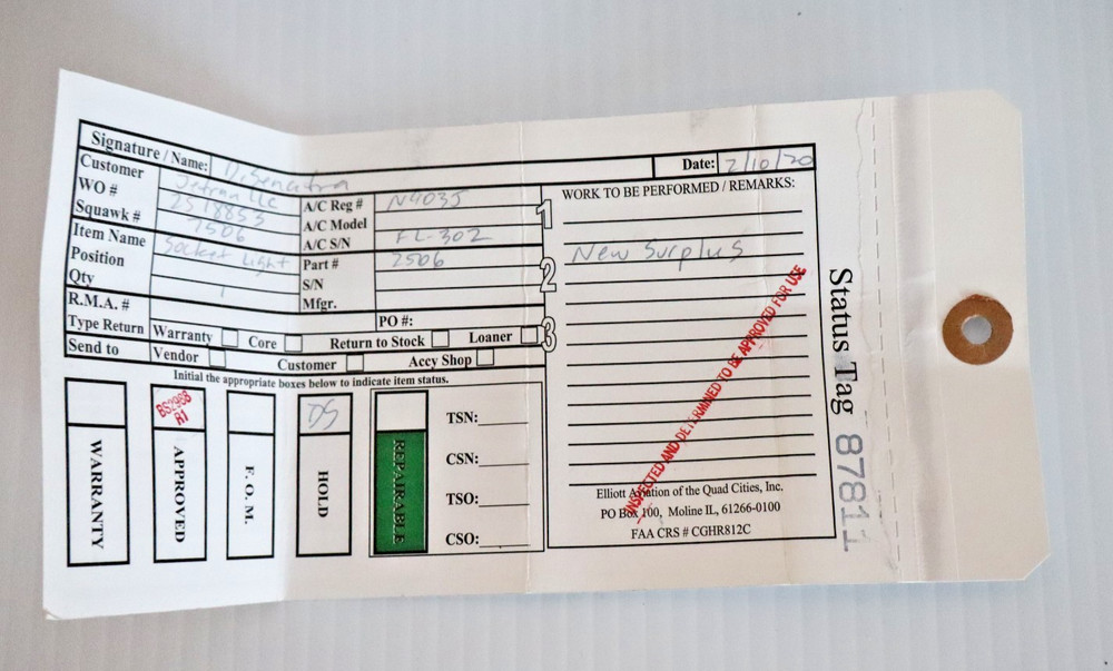 2506 Socket Light - New Surplus