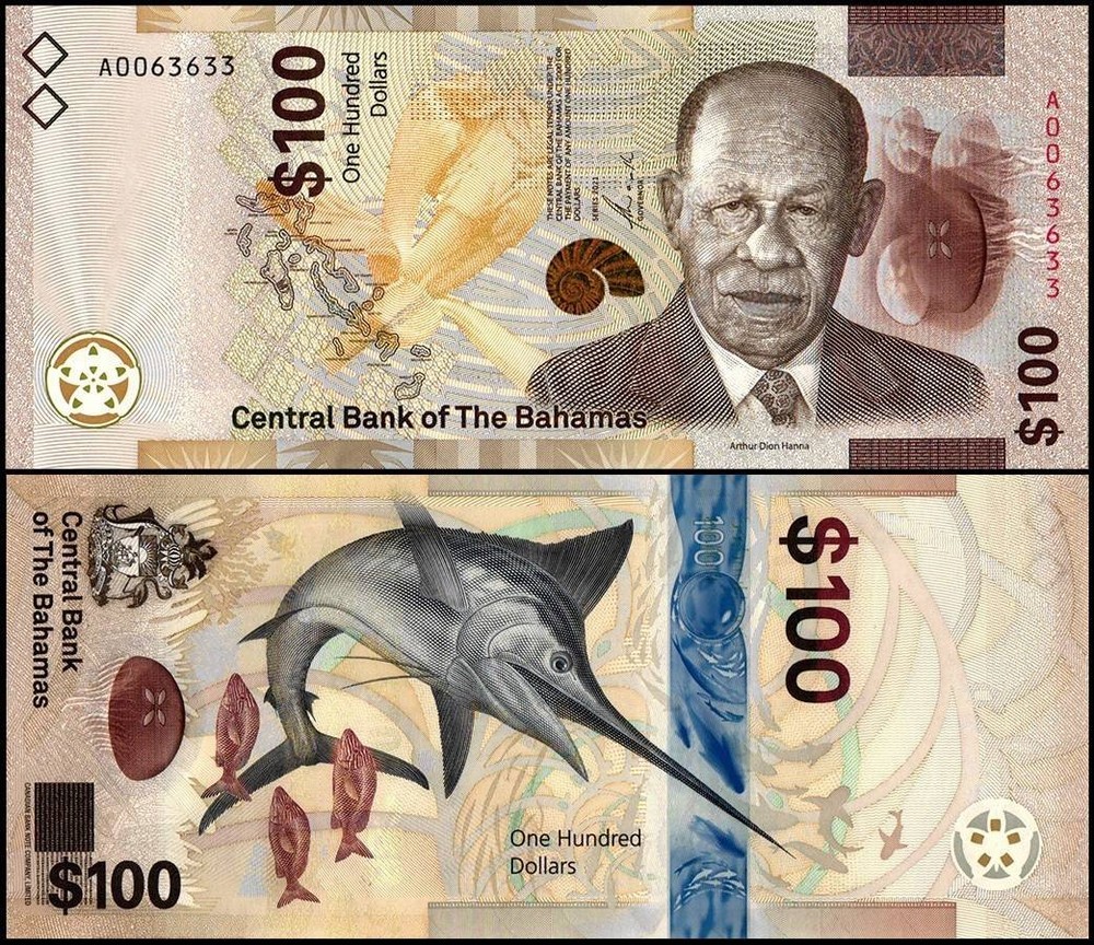 Bahamas 100 Dollars, 2021, P-82, UNC