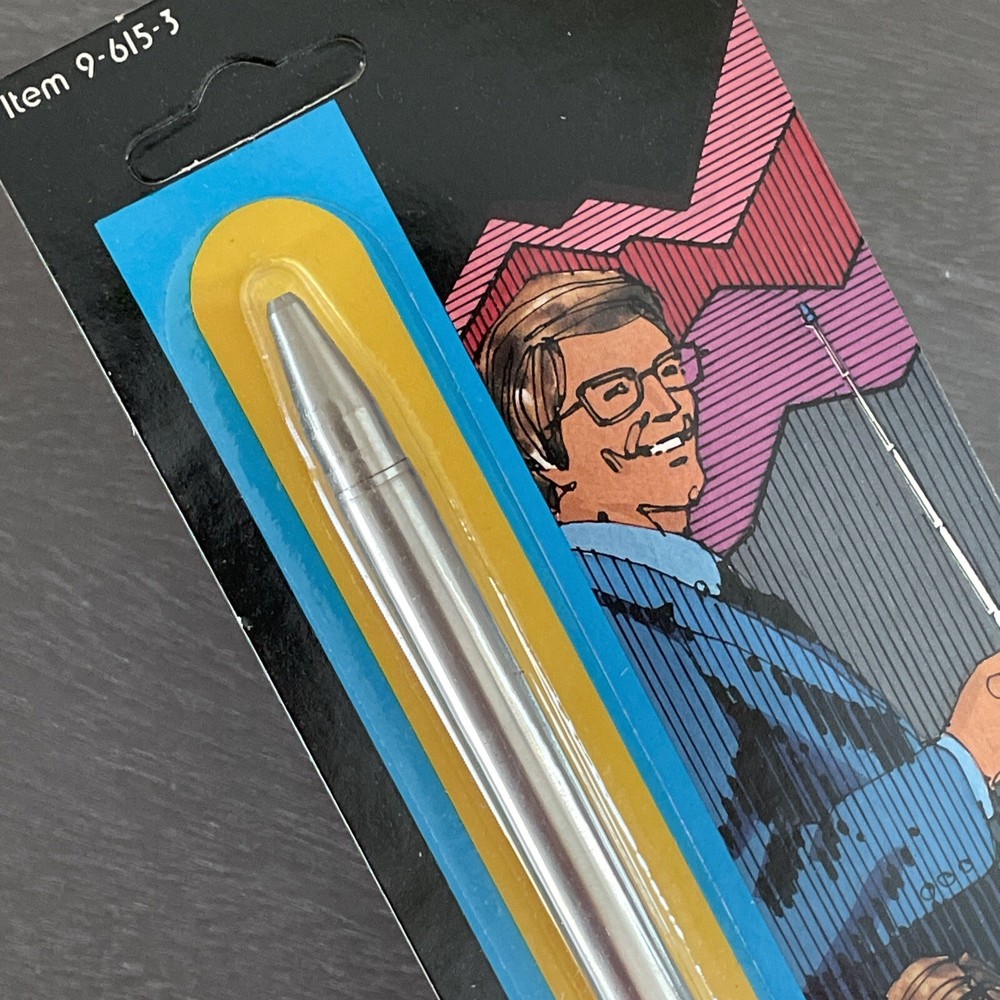 Ozburn Janesville Pen Pointer Extending Ball Point Pen Pointer Silver - NOS