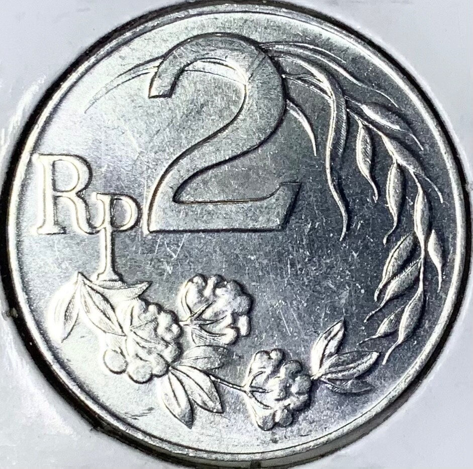 1970 Indonesia 2 Rupiah