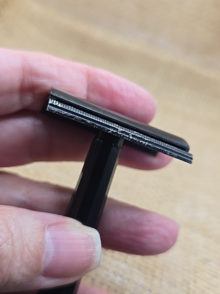 WWII Era Gillette Tech Safety Razor Bakelite handle Black Matte