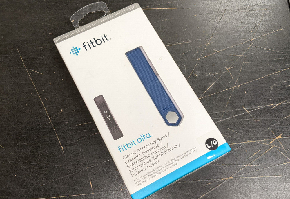 New Fitbit Fitbit Alta Classic Accessory Band Blue Large 280-0336-01-A