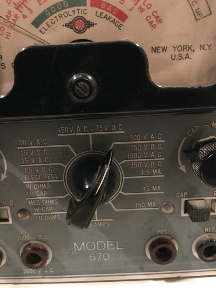 Superior Instruments tester model 670 Ohms V, AC,DC , used