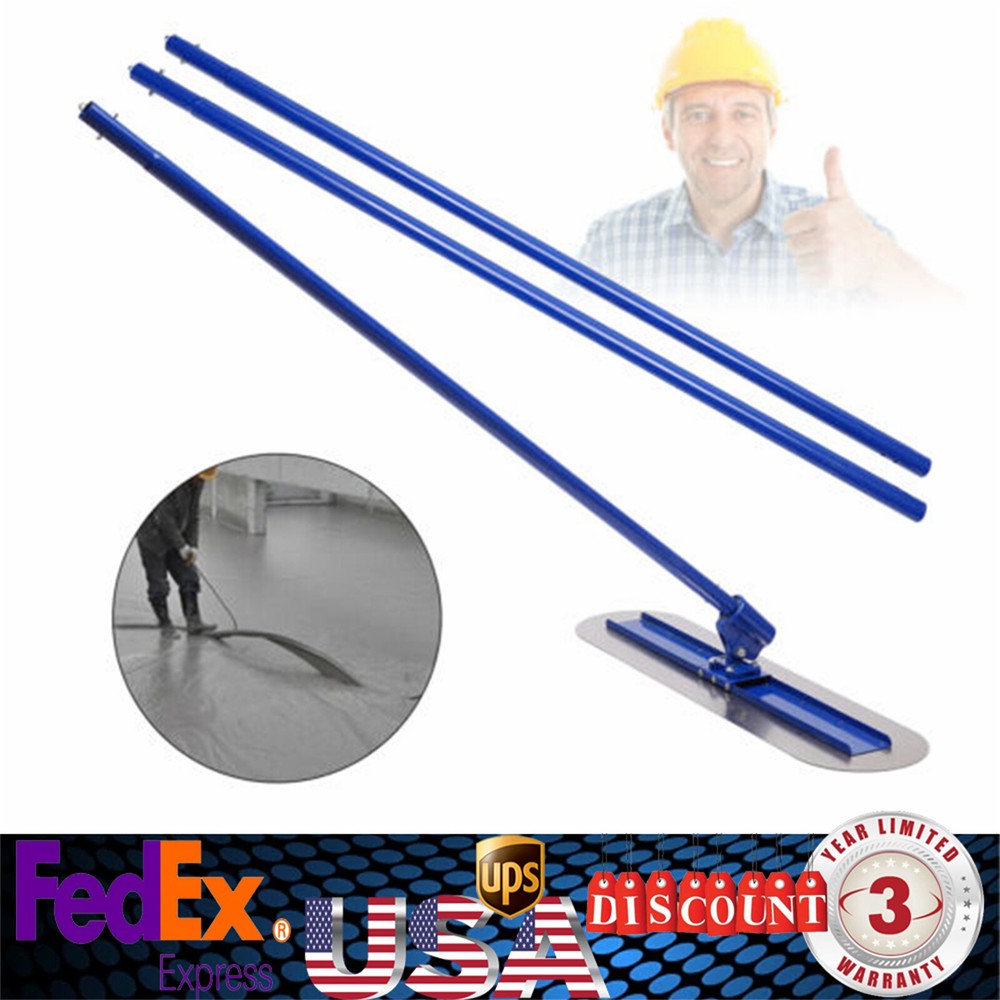Bull Float Concrete Float 48 x 12 Concrete Tool Trowel 3 Handle 1.8M Finish Tool