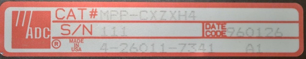 ADC Motorola DSM-11 Interface Panel Model MPP-CXZXH4