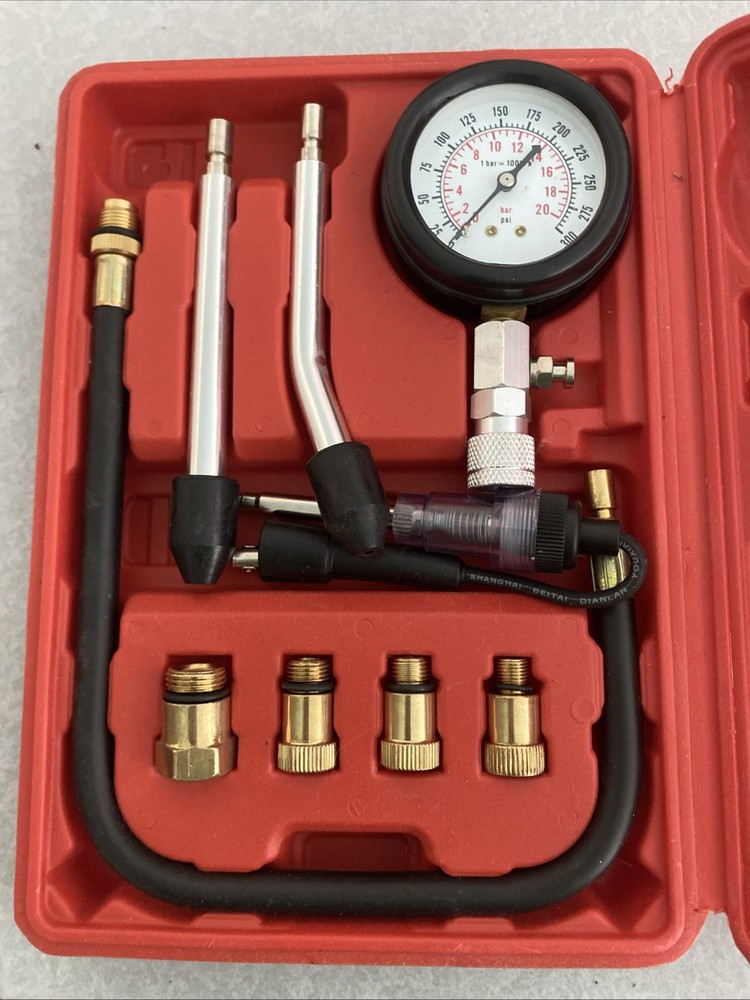 Air Gauge With Quick Coupling Release Valve & Adapters