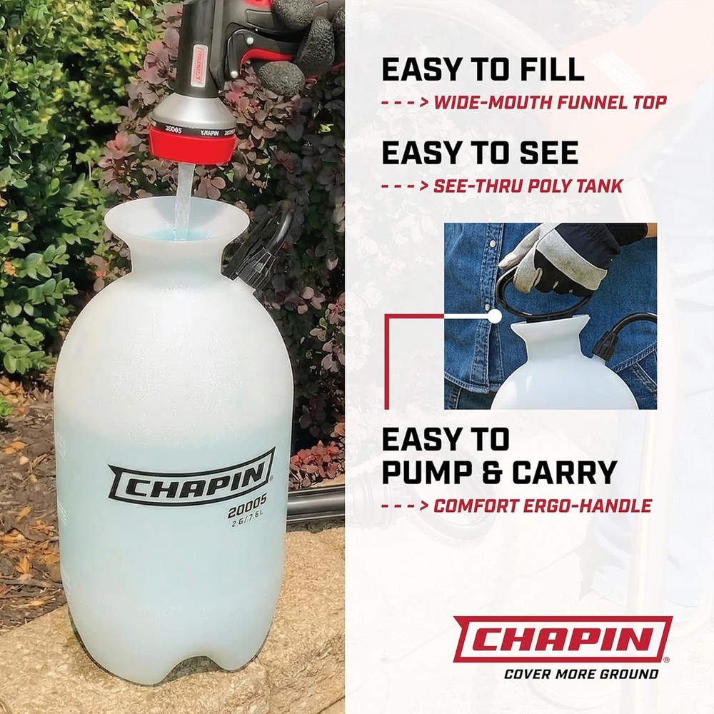 Chapin 20006 3-Gallon Pump Sprayer: Ergonomic & Versatile Lawn Care Solution