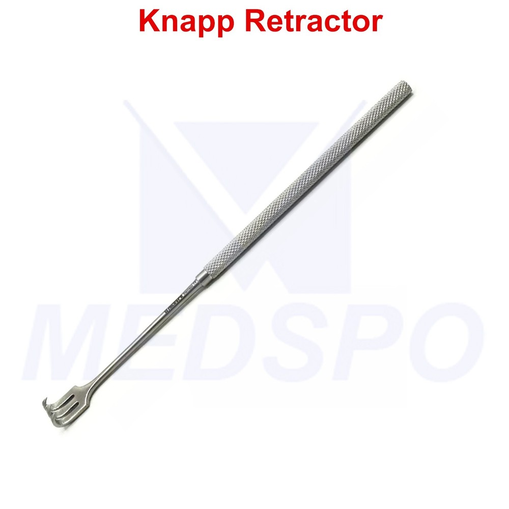 Surgical Three Prong Sharp Knapp Retractor Hook Shape Surgery Instruments NEW
