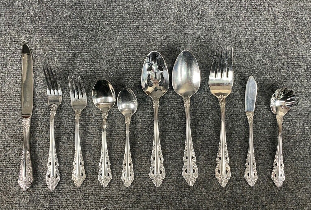 Wallace * ANTIQUE BAROQUE Glossy Stainless Flatware CHOICE - CHOOSE (98)