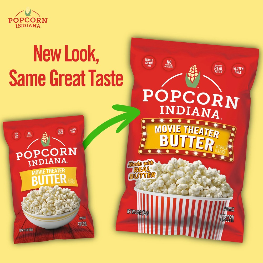 Original Crispy Crunch Popcorn Real Butter 55 oz 2 Pack