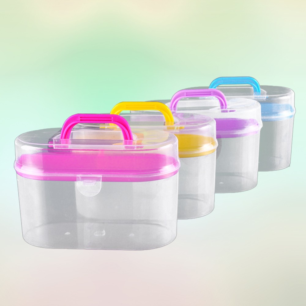 Portable Container Craft Storage Organizer Sewing Thread Box Supply Kit