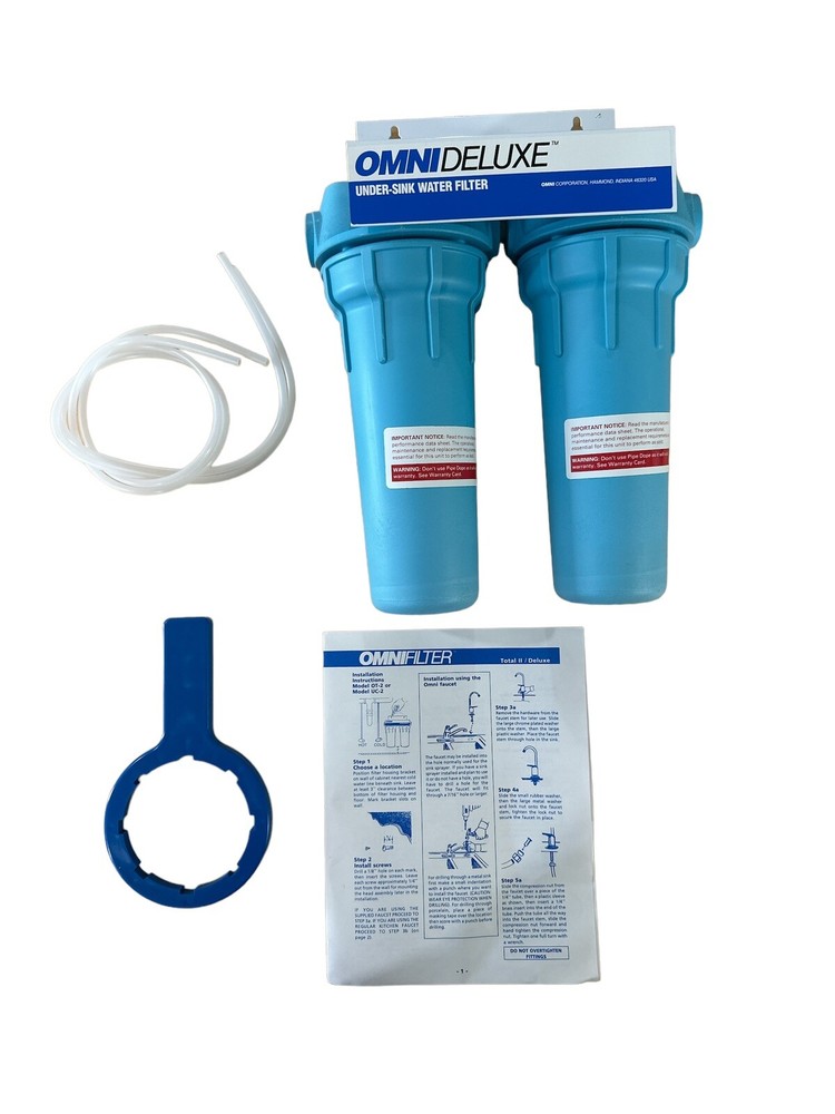 OMNI Model UC2 BLUE HOUSE UNDER SINK Do It Yourself MOUNT WATER FILTER KIT