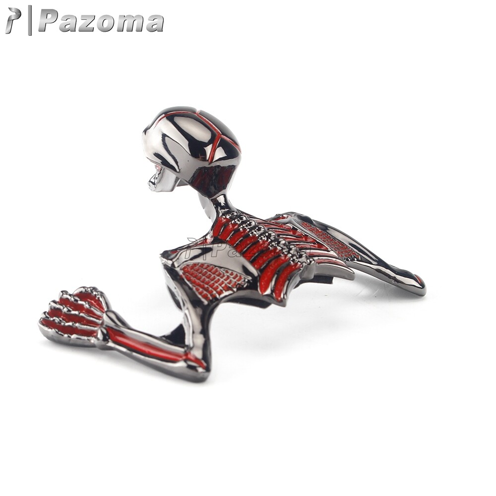 Custom Headlight Visor Fender Skull Skeleton Ornament For Harley Dyna Softail