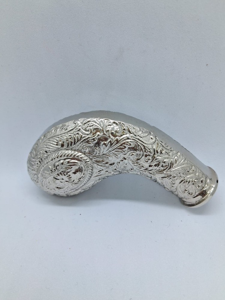 Solid Silver Walking Stick Handle ONLY Victorian Cane HANDLES for Wooden Shaft