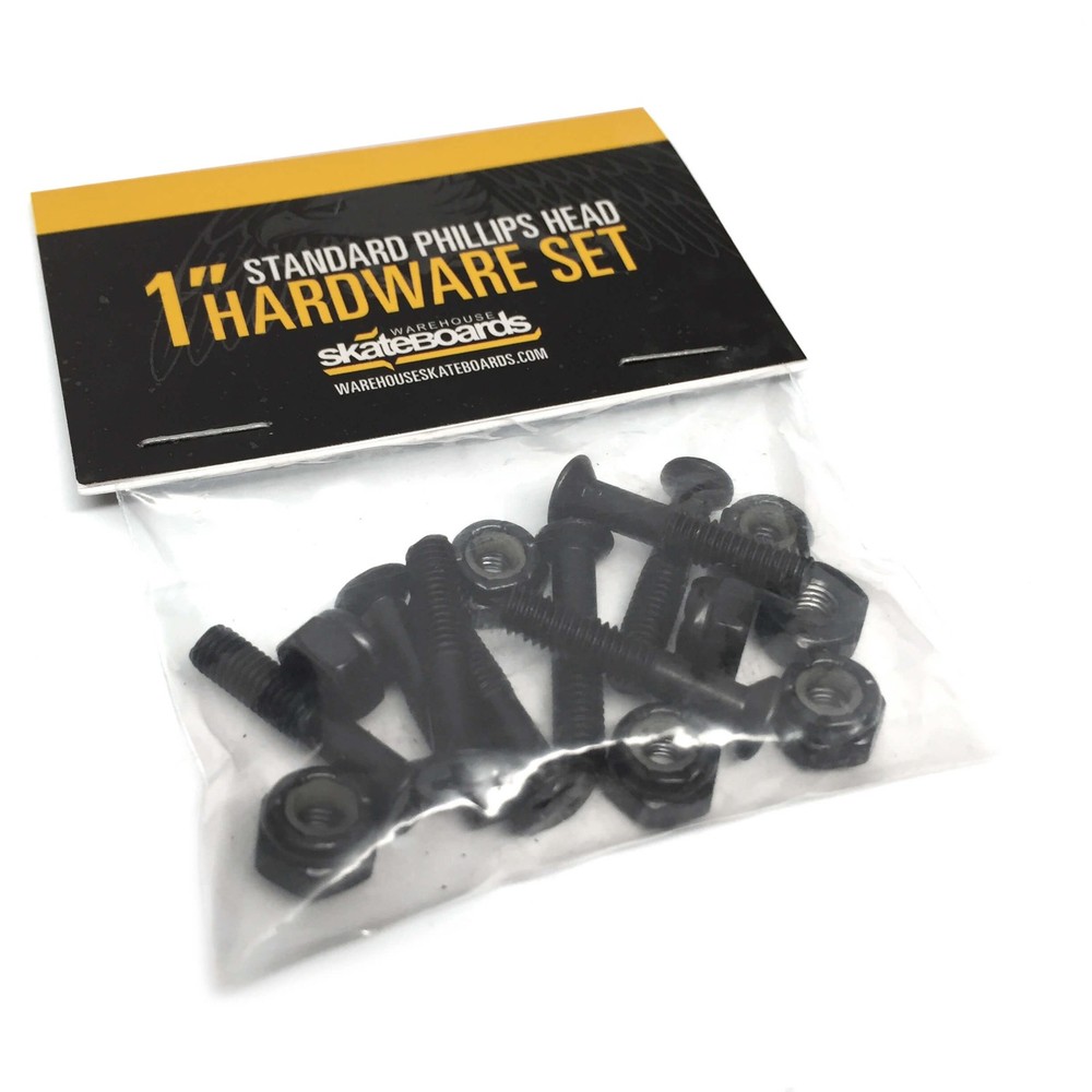 Standard Phillips Head Skateboard Hardware Set - 1"