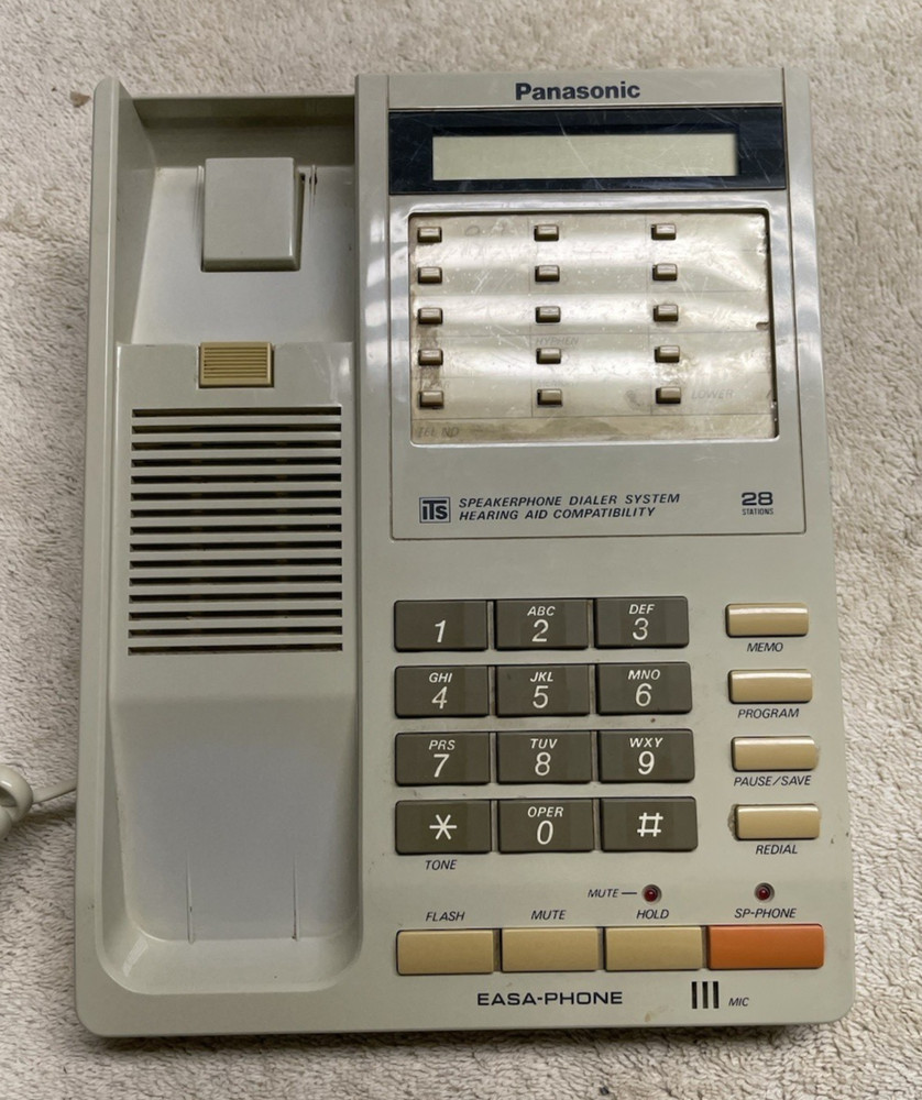 Vintage Panasonic Push Button Desk Phone