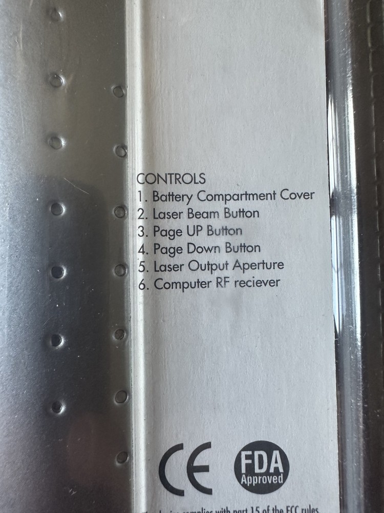 Wireless Presenter Remote Laser Pointer 100ft USB PowerPoint Clicker NEW