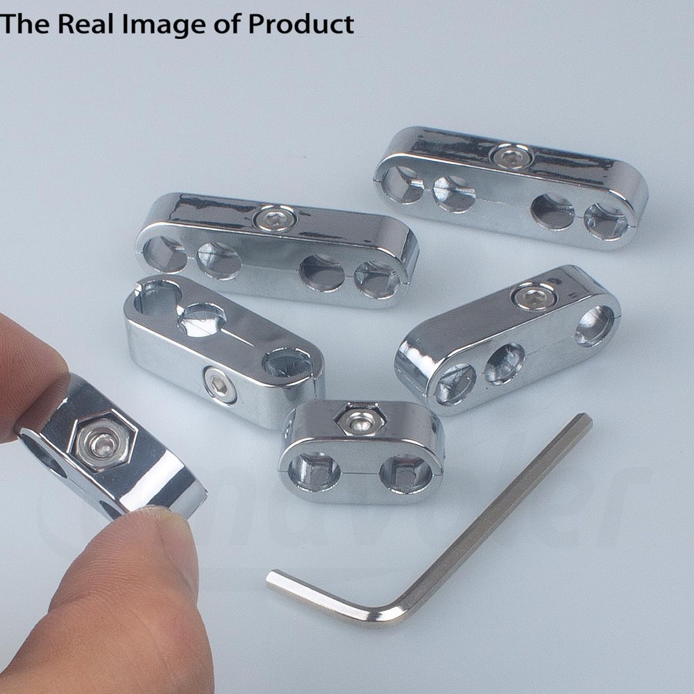 6 Pcs Universal Spark Plug Wire Separators Kit Plastic Fit for All 7mm 8mm 9.5mm