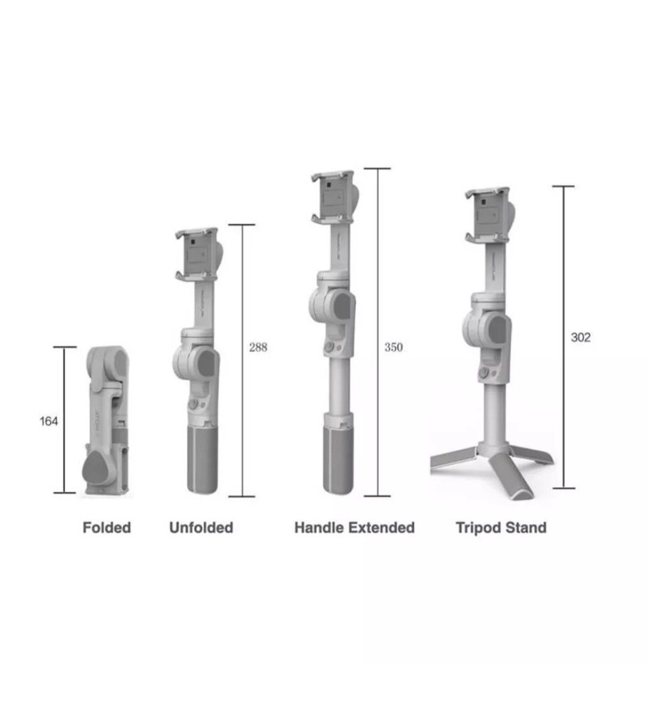 Snoppa Atom 2 3-Axis Foldable Pocket Handheld Gimbal Stabilizer for Mobile Phone