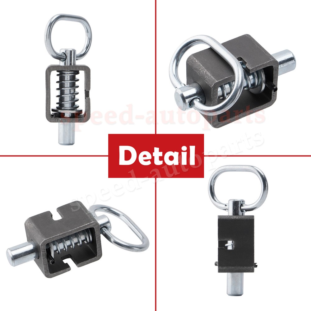 SPARKWHIZ 2PACK Spring Trailer Gate Weld-On Spring Latch Lock Assembly Universal