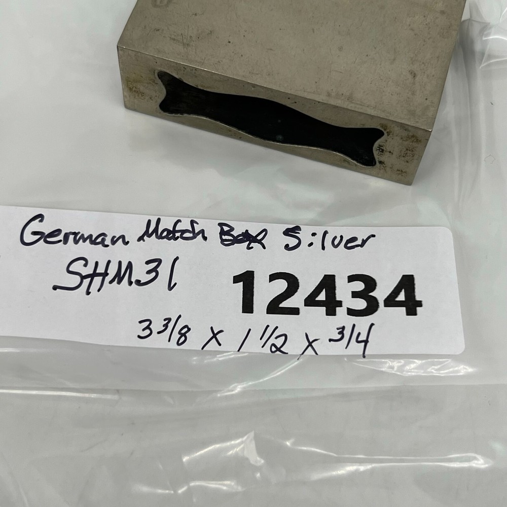 Vintage German Silver Match Box Holder CB&M