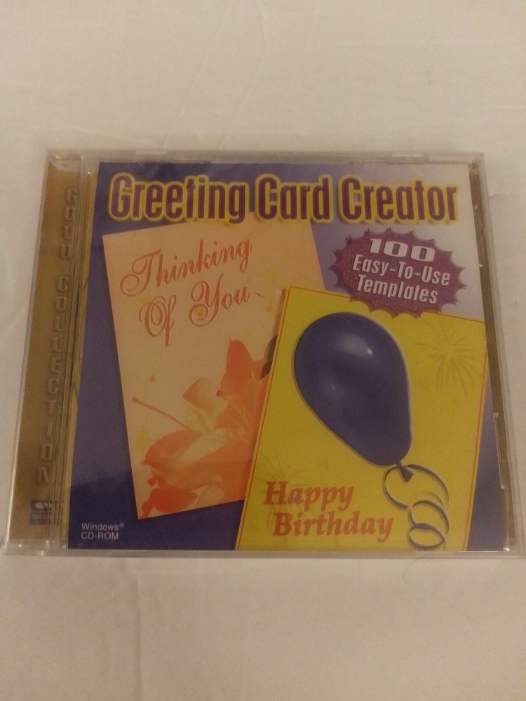 Greeting Card Creator From Encore Software Gold Collection CD-ROM Brand New