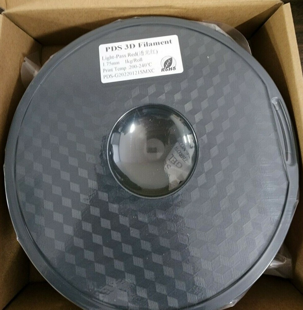 Red Color PDS Translucent Filament for Desktop 3D Printer (1kg/roll)