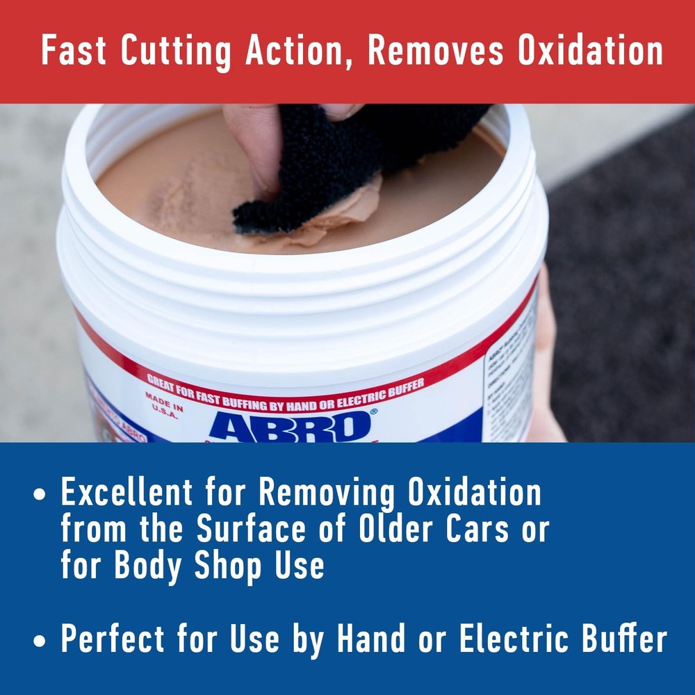 ABRO Superior Performance Automotive Rubbing Compound 10 Oz,