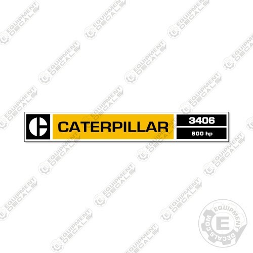 Fits Caterpillar 3406 Engine Decal (600 HP) Equipment Decals