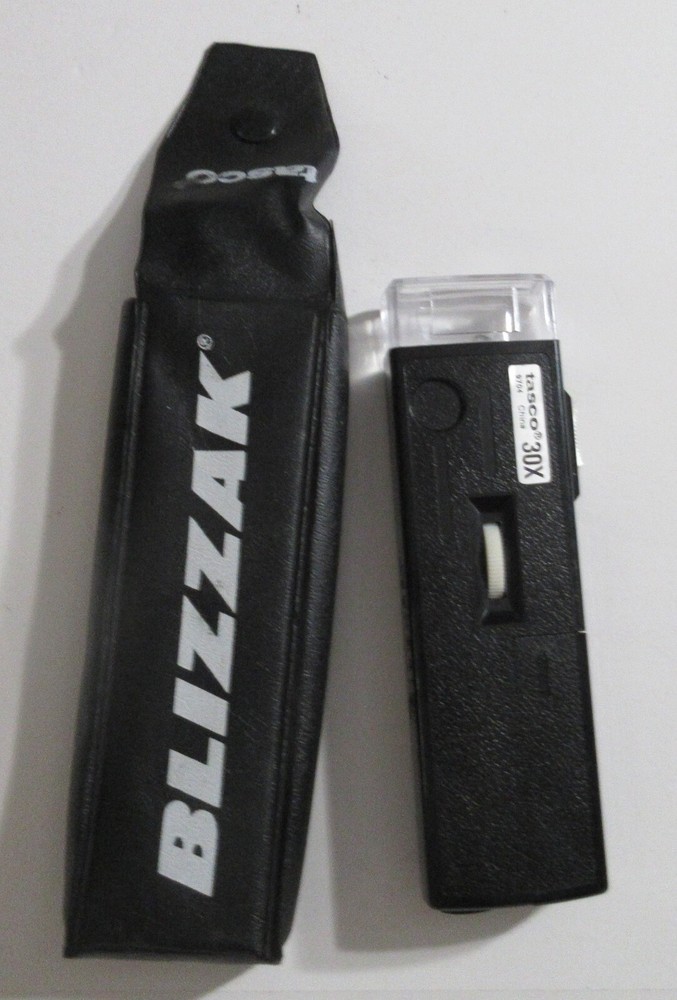 30X Illuminated Pocket Microscope Magnifying Magnifier with Focus Wheel works!