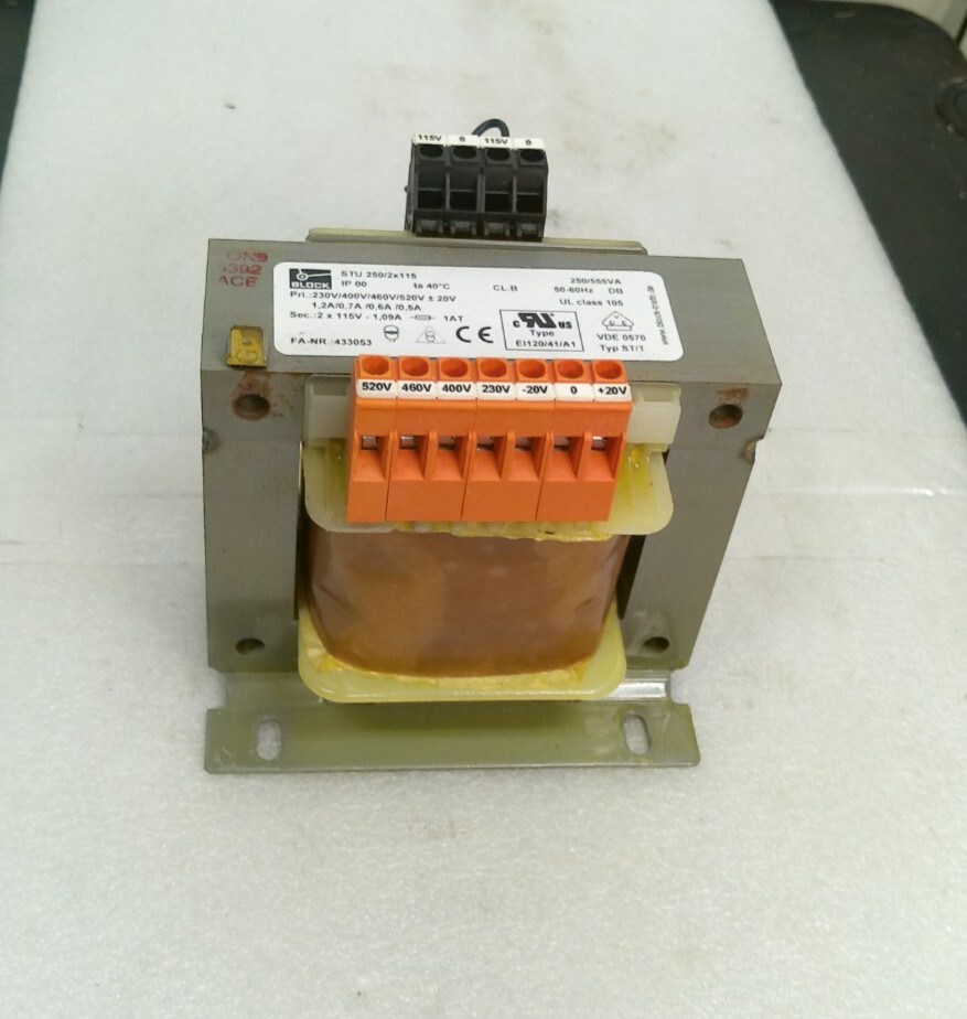 BLOCK STU 250/2x115 Transformer