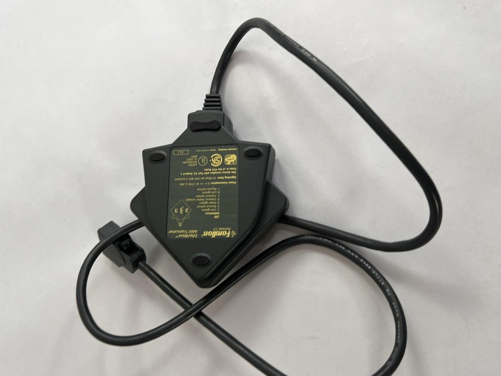 Vintage Farallon EtherWave AAUI Transceiver Black Dual RJ45 Mac Ethernet Adapter