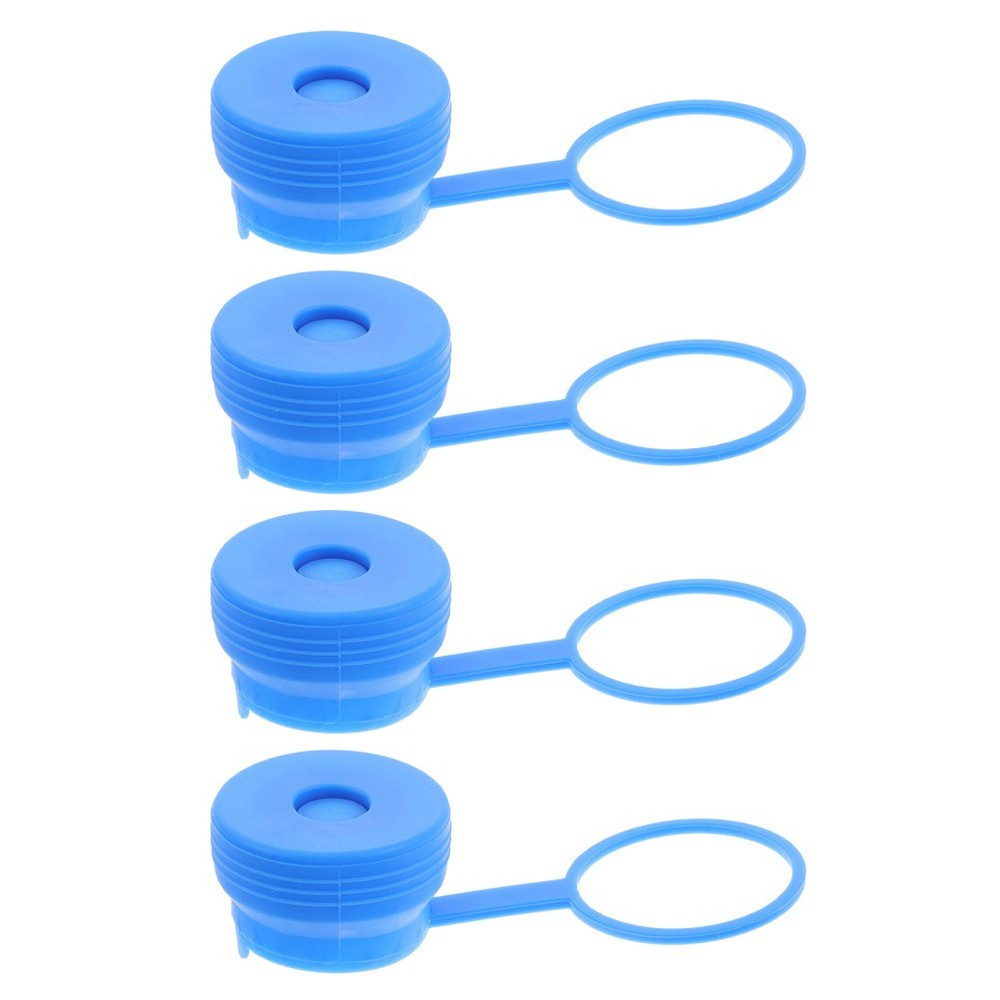 4pcs Reusable Silicone Water Jug Caps Leak Proof Bucket Cover Replacement