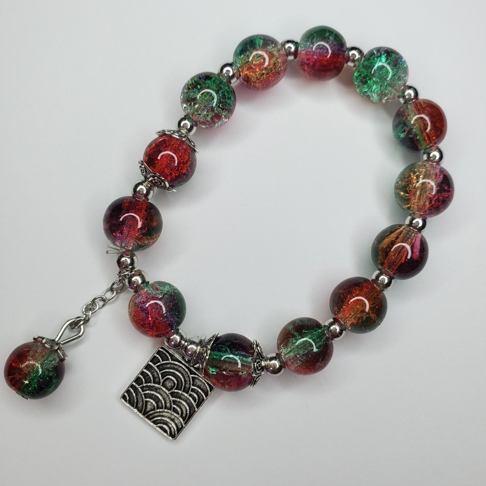 Hand crafted artisan unique gemstone bracelet