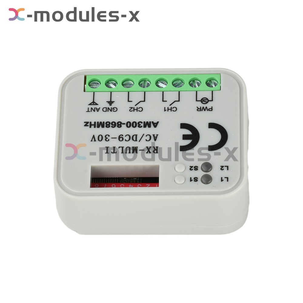 Universal 300-868MHz Multi-Frequency Receiver Switch Controller AC/DC On/Off