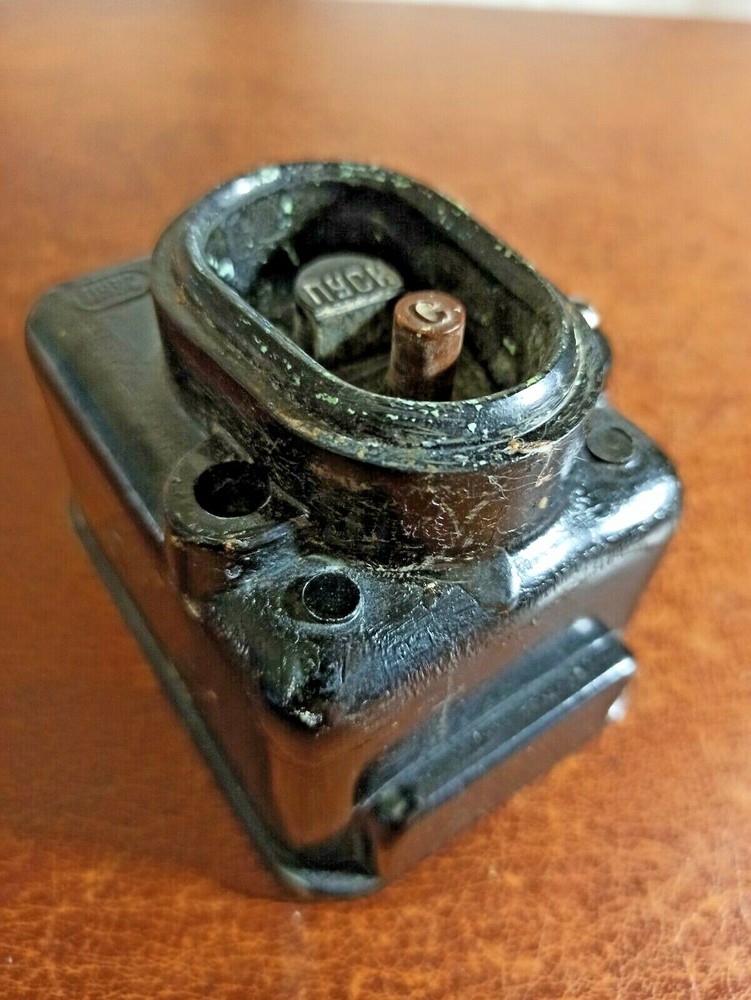 Vintage soviet start button. Carbolite. 1960s
