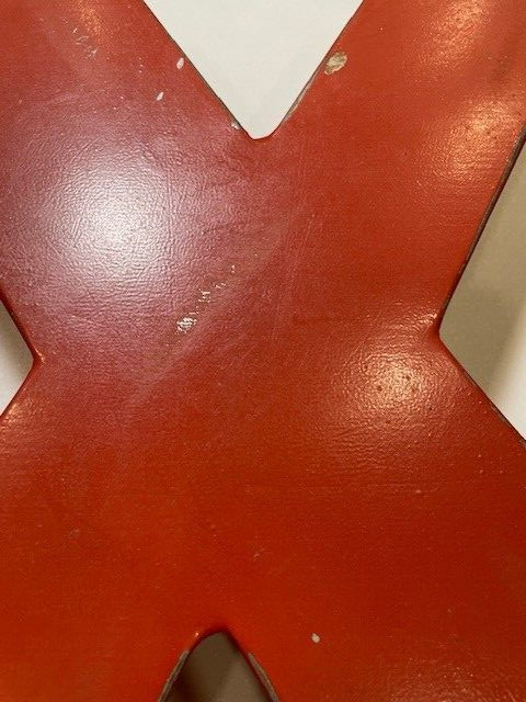 Foresude X & O Distressed Block Letters, New