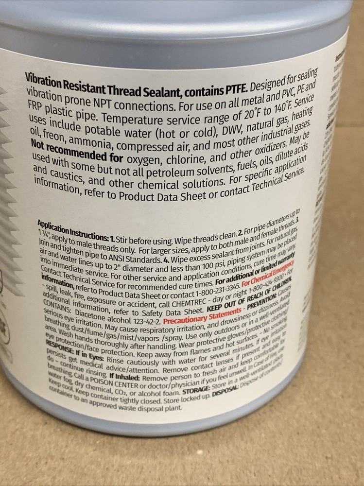 Rectorseal Tru-Blu Blue Pipe Thread Sealant - Pint