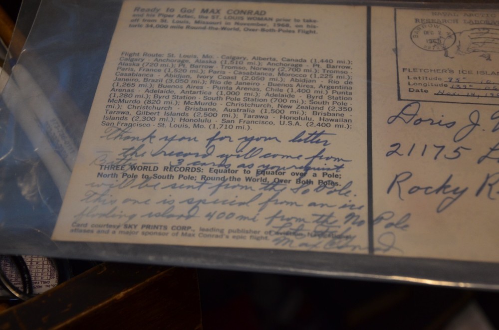 Pilot Max Conrad Signed Post Card